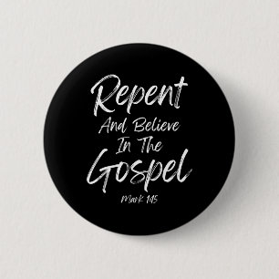Tut Buße und glaube an das Evangelium Aschermittwo Button