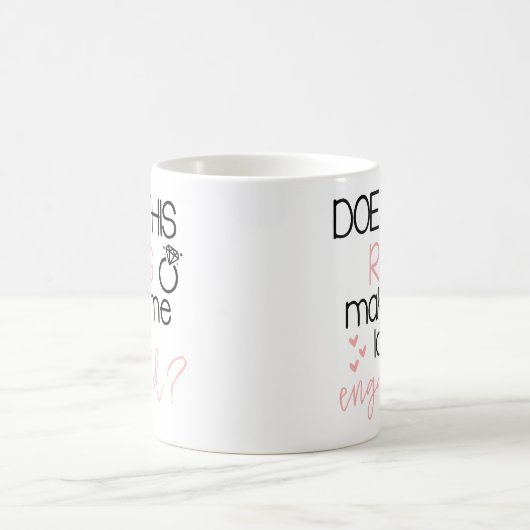 Tut diesen Ring lassen mich verlobte Kaffee-Tasse Kaffeetasse (Mittel)