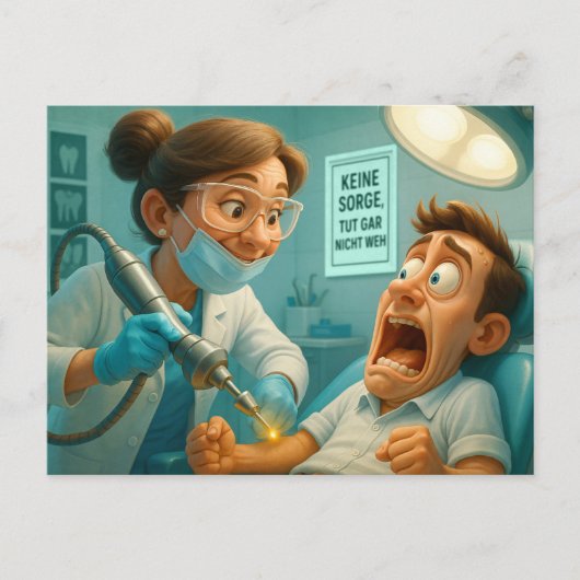 Tut gar nicht weh... postkarte (Vorderseite)