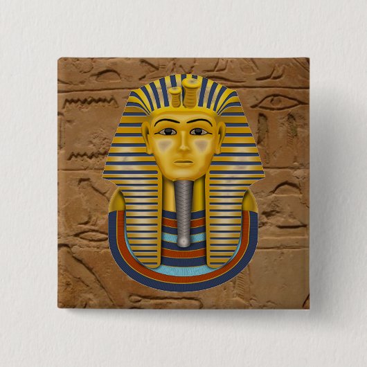 Tut Golden Mask Button (Vorderseite)