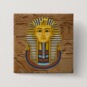 Tut Golden Mask Button