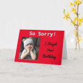 Tut mir leid! Belated Birthday Funny Grumpy Girl N Karte (Gelbe Blume)