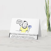 Tut mir leid - Cartoon Typ - Karte (Rückseite)