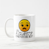 "Tut mir leid, dass ich die Augen getupft habe" Fu Kaffeetasse (Links)