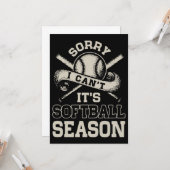 Tut mir leid, dass ich seine Softball-T - Shirt ni Karte (Vorderseite/Rückseite Beispiel)