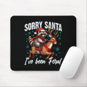Tut mir leid, dass Santa I Feral Niedlich Raccoon Mousepad (Mit Mouse)