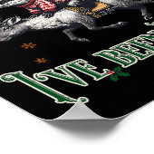 Tut mir leid, dass Santa I Feral Opossum Christmas Poster (Ecke)