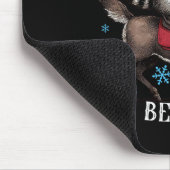 Tut mir leid, dass Santa I Feral Raccoon Weihnacht Mousepad (Ecke)