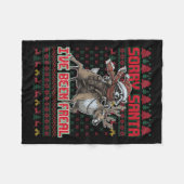 Tut mir leid, dass Santa I Feral Weihnachtsfest Ra Fleecedecke (Vorderseite (Horizontal))