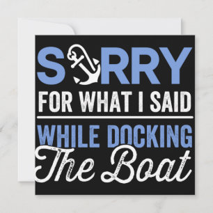 Tut mir leid für das, was ich beim Docken des Boot Save The Date
