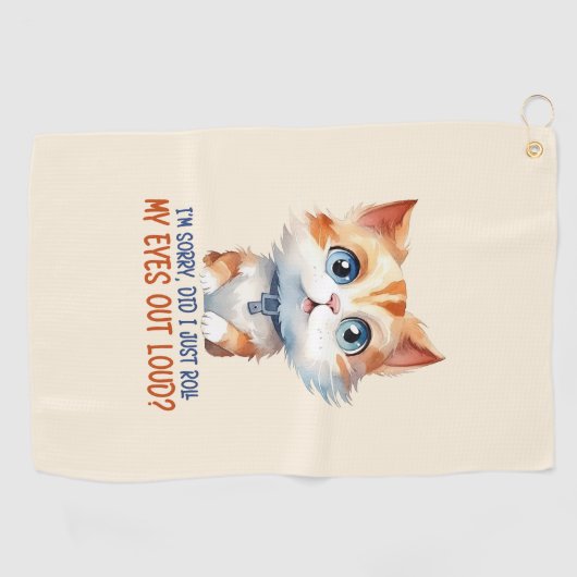 Tut mir leid, hab ich meine Augen laut ausgeworfen Golfhandtuch (Horizontal)