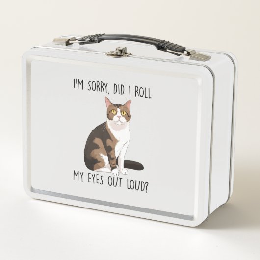 Tut mir leid, habe ich meine Augen laut ausgeworfe Metall Brotdose (Vorderseite)