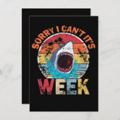 Tut mir leid, ich kann es nicht wochenlang Funny S Einladung (Vorne/Hinten)