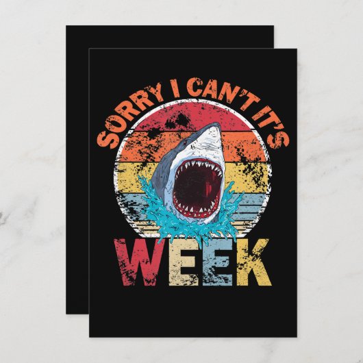 Tut mir leid, ich kann es nicht wochenlang Funny S Einladung (Vorne/Hinten)