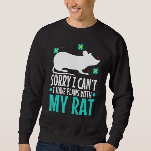 Tut mir leid, ich kann keine Pläne mit meinem Rat  Sweatshirt (Vorderseite)