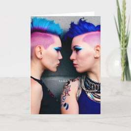 Tut mir leid, lass uns nachmachen | LGBTQ+-Liebe Karte