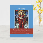 Tut mir leid, Religious, Good Shepherd Karte (Gelbe Blume)