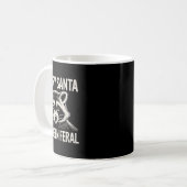 Tut mir leid, Santa Ich war Feral Raccoon Funny Ch Kaffeetasse (Vorderseite Links)