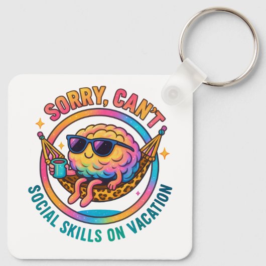 Tut mir leid. schlüsselanhänger (Rückseite)