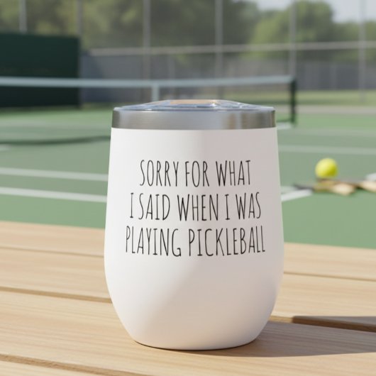 Tut mir leid, was ich gesagt habe Pickleball spiel