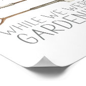 Tut mir leid, was ich während des Gartens von Spaß Poster (Ecke)