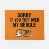 Tut mir leid, wenn du über meinen Beagle gehst Fußmatte (Vorderseite)