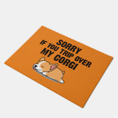 Tut mir leid, wenn du über meinen Korgi gehst Fußmatte (Schrägansicht)