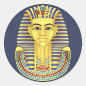 Tut Tut Pharaoh Runder Aufkleber (Vorderseite)