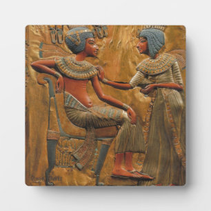 Tutanchamun und Ankhesenamun Fotoplatte