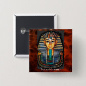 TUTANKHAMEN Ägyptischer Pharao Gift Range Button (Vorne & Hinten)