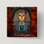 TUTANKHAMEN Ägyptischer Pharao Gift Range Button (Vorderseite)