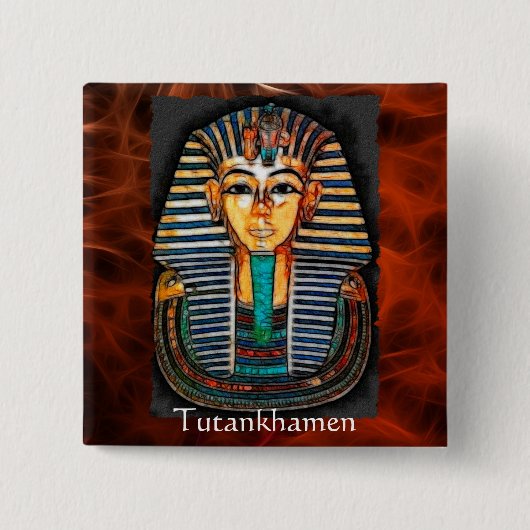 TUTANKHAMEN Ägyptischer Pharao Gift Range Button (Vorderseite)