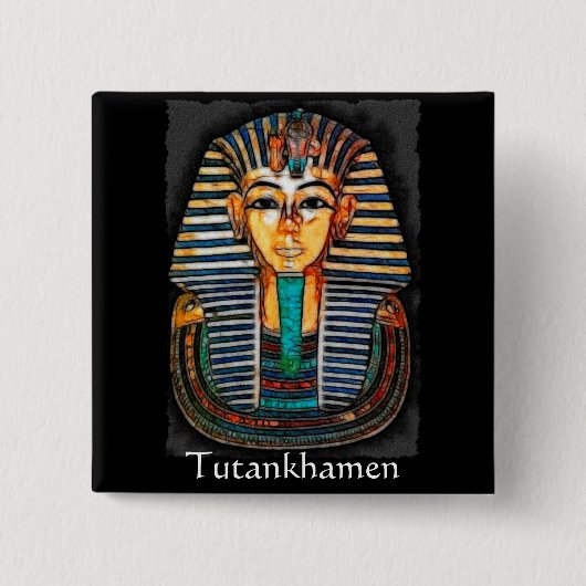 TUTANKHAMEN Ägyptischer Pharao Gift Range Button (Vorderseite)