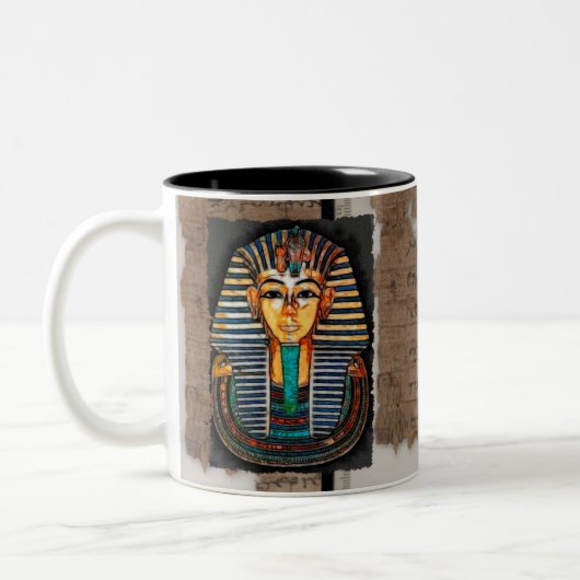 TUTANKHAMEN Antike ägyptische Pharao-Tasse Zweifarbige Tasse (Links)