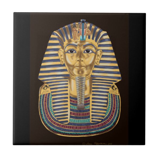Tutankhamons goldene Maske Fliese (Vorderseite)