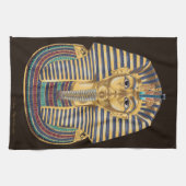 Tutankhamons goldene Maske Geschirrtuch (Horizontal)