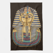Tutankhamons goldene Maske Geschirrtuch (Vertikal)