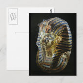 Tutankhamons Goldene Maske Postkarte (Vorne/Hinten)