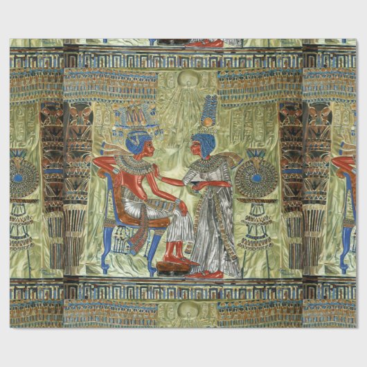 Tutankhamons Thron Geschenkpapier (Flach)