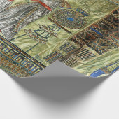 Tutankhamons Thron Geschenkpapier (Ecke)