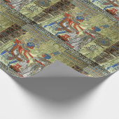 Tutankhamons Thron Geschenkpapier (Ecke)