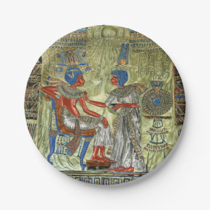 Tutankhamons Thron Pappteller