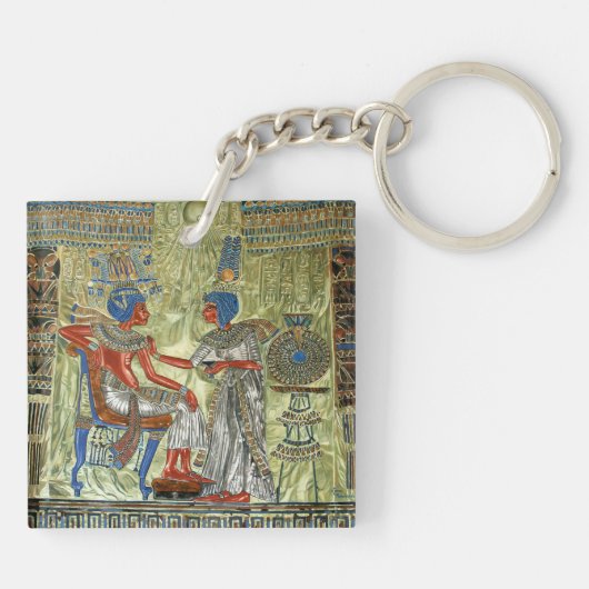 Tutankhamons Thron Schlüsselanhänger (Rückseite)