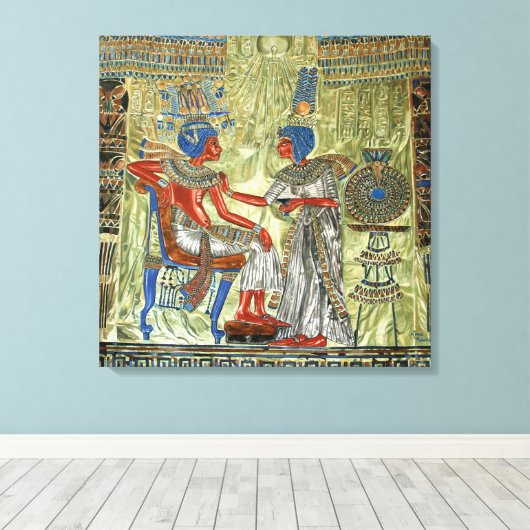 Tutankhamons Throne Leinwanddruck (Insitu (Holzboden))