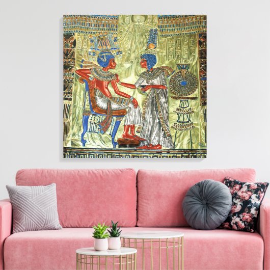 Tutankhamons Throne Leinwanddruck (Insitu (Wohnzimmer))