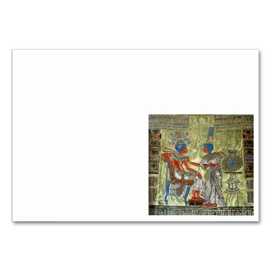 Tutankhamons Throne Tischnummer (Vorderseite)