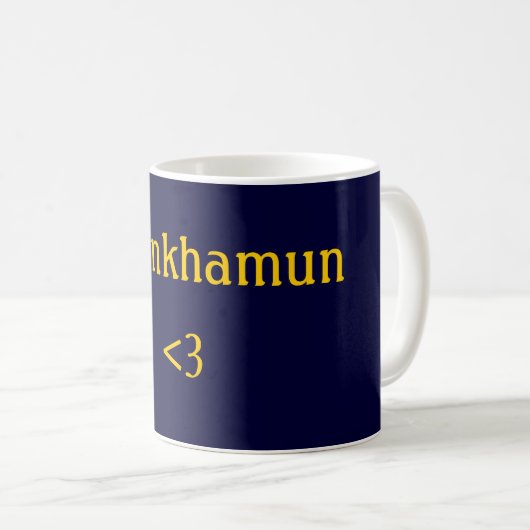Tutankhamun <3 kaffeetasse (VorderseiteRechts)