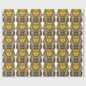 Tutankhamun Ägyptische Maske Geschenkpapier (Flach)