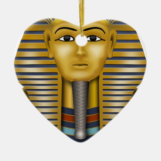 Tutankhamun Ägyptische Maske Keramikornament (Vorne)