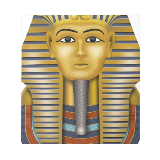 Tutankhamun Ägyptische Maske Notizblock (Vorderseite)